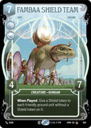 Image for Fambaa Shield Team (Prestige Foil) (856) (Homeworlds) (HMW) - Star Wars: Unlimited