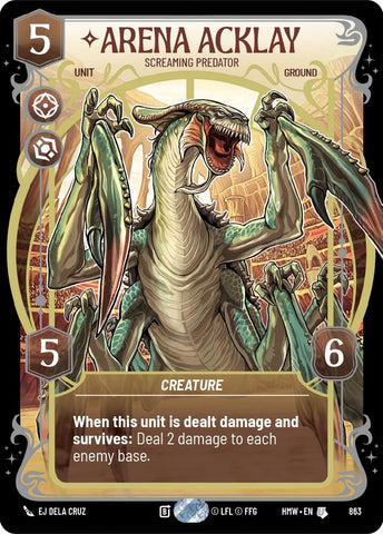 Image for Arena Acklay - Screaming Predator (Prestige Foil) (863) (Homeworlds) (HMW) - Star Wars: Unlimited