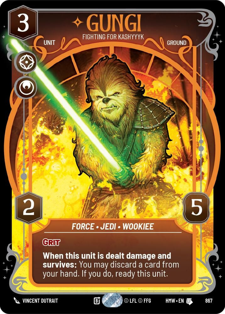 Image for Gungi - Fighting for Kashyyyk (Prestige Foil) (867) (Homeworlds) (HMW) - Star Wars: Unlimited