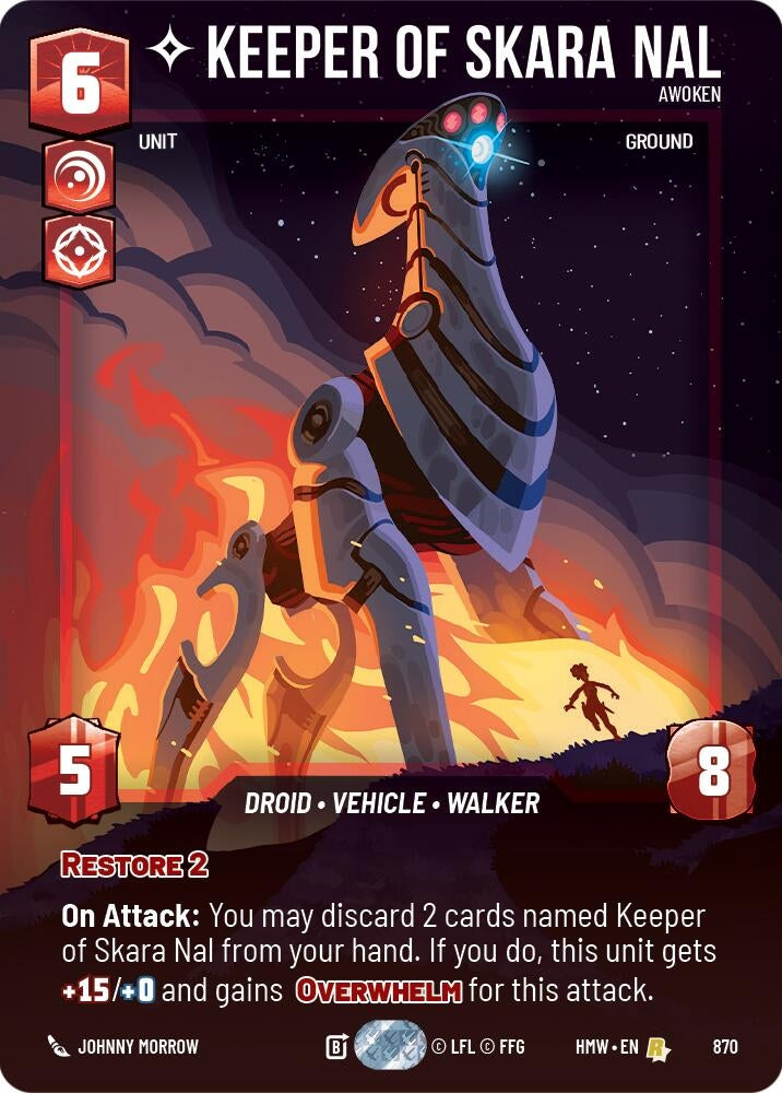 Image for Keeper of Skara Nal - Awoken (Prestige Foil) (870) (Homeworlds) (HMW) - Star Wars: Unlimited