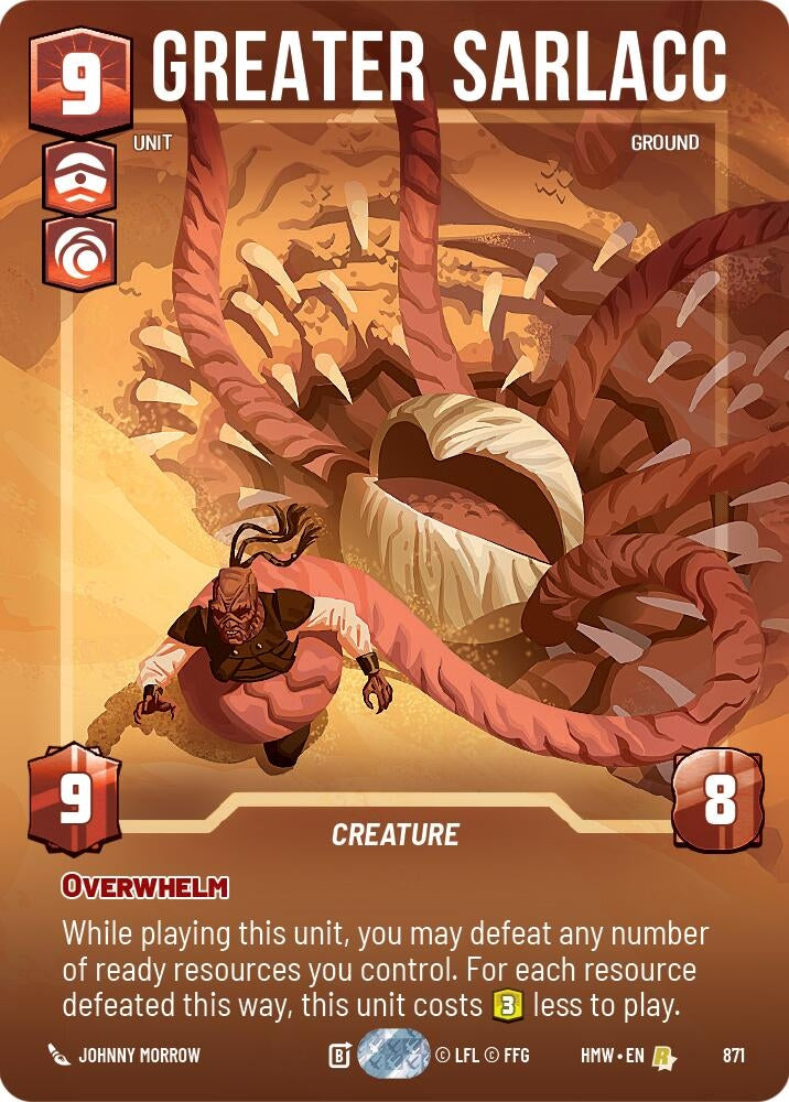 Image for Greater Sarlacc (Prestige Foil) (871) (Homeworlds) (HMW) - Star Wars: Unlimited