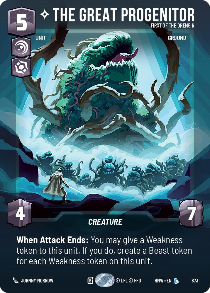 Image for The Great Progenitor - First of the Drengir (Prestige Foil) (873) (Homeworlds) (HMW) - Star Wars: Unlimited