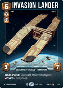 Image for Invasion Lander (Prestige Foil) (875) (Homeworlds) (HMW) - Star Wars: Unlimited