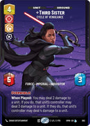 Image for Third Sister - Cycle of Vengeance (Prestige Foil) (882) (Homeworlds) (HMW) - Star Wars: Unlimited