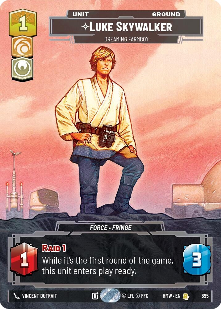 Image for Luke Skywalker - Dreaming Farmboy (Prestige Foil) (895) (Homeworlds) (HMW) - Star Wars: Unlimited