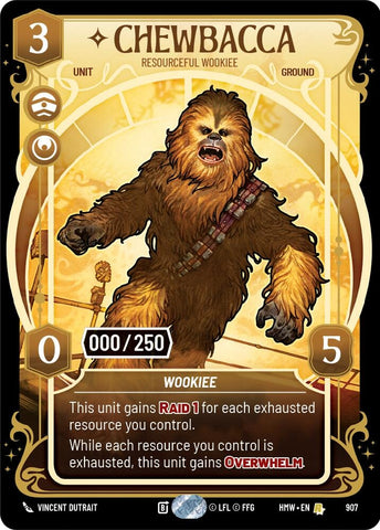 Image for Chewbacca - Resourceful Wookiee (Serialized) (907) (Homeworlds) (HMW) - Star Wars: Unlimited