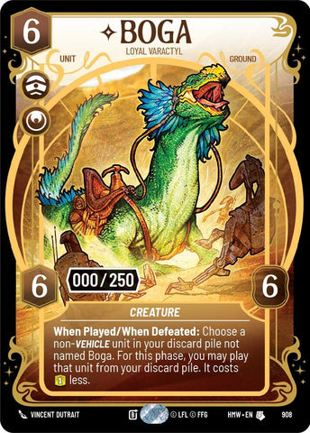 Image for Boga - Loyal Varactyl (Serialized) (908) (Homeworlds) (HMW) - Star Wars: Unlimited