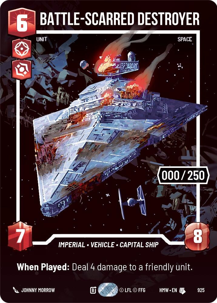 Image for Battle-Scarred Destroyer (Serialized) (925) (Homeworlds) (HMW) - Star Wars: Unlimited