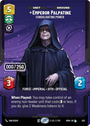 Image for Emperor Palpatine - Consolidating Power (Serialized) (932) (Homeworlds) (HMW) - Star Wars: Unlimited