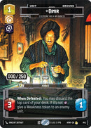 Image for Qimir - Everyone Has a Weakness (Serialized) (942) (Homeworlds) (HMW) - Star Wars: Unlimited