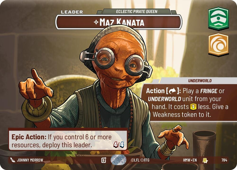 Image for Maz Kanata - Eclectic Pirate Queen (Showcase) (784) (Homeworlds) (HMW) - Star Wars: Unlimited