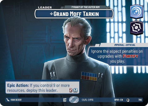 Image for Grand Moff Tarkin - Tyrant of the Outer Rim (Showcase) (786) (Homeworlds) (HMW) - Star Wars: Unlimited
