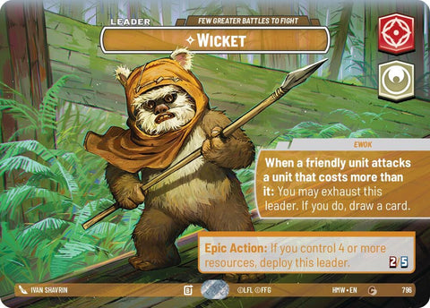 Image for Wicket - Few Greater Battles to Fight (Showcase) (796) (Homeworlds) (HMW) - Star Wars: Unlimited