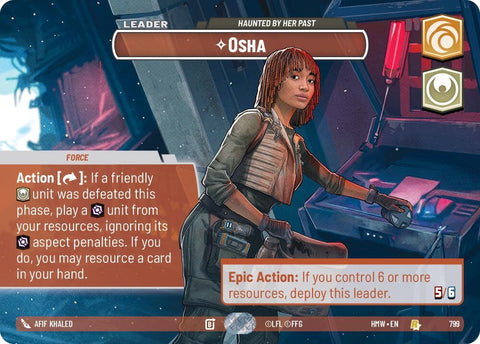Image for Osha - Haunted By Her Past (Showcase) (799) (Homeworlds) (HMW) - Star Wars: Unlimited