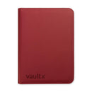 Image for Vault X Zip Binder Exo-Tec - Metallic Red 9 Pocket - Storage Albums