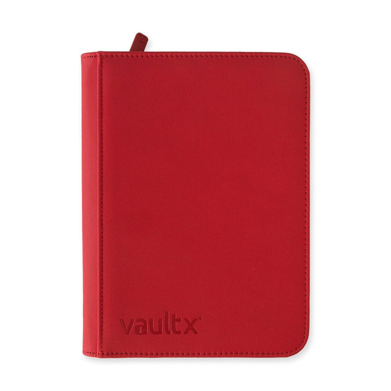 Image for Vault X Zip Binder Exo-Tec - Red 4 Pocket - Storage Albums