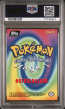 BULBASAUR - MOVIE EDITION FOIL - TOPPS - PSA 9 Pokemon Single