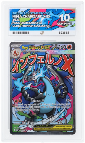 MEGA CHARIZARD X EX - BLACK STAR PROMO - ACE 10 ACE Grading