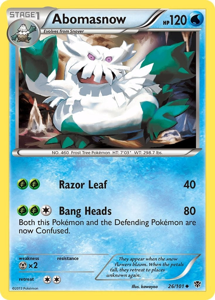 Image for Abomasnow (26/101) (Plasma Blast) (PLB) - Pokemon
