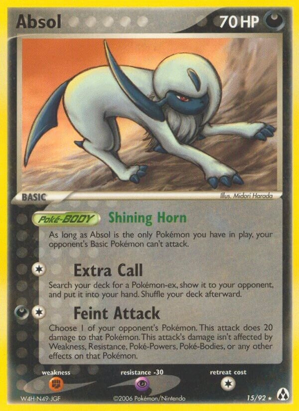 Image for Absol (15/92) (EX Legend Maker) (LM) - Pokemon