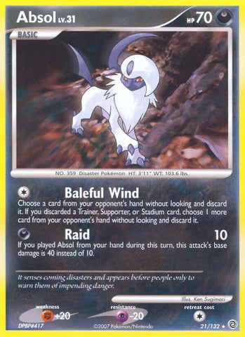 Image for Absol (21/132) (Secret Wonders) - Pokemon