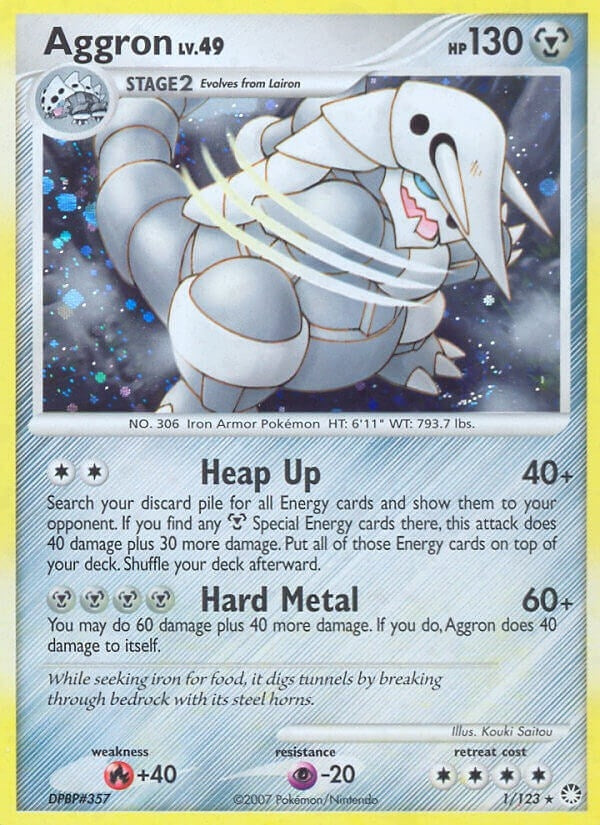 Image for Aggron (1/123) (Mysterious Treasures) (MT) - Pokemon
