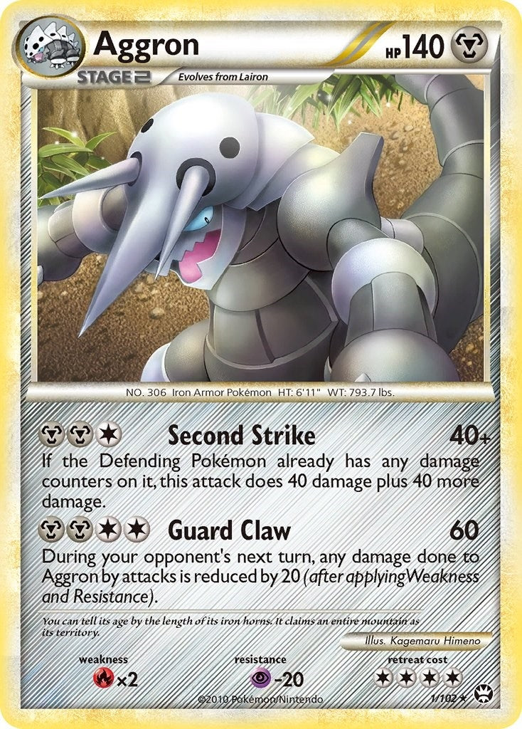 Image for Aggron (1/102) (Triumphant) (TM) - Pokemon