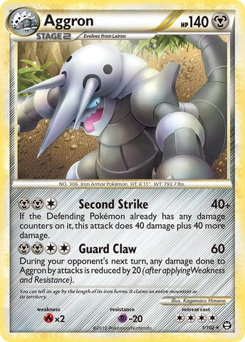 Image for Aggron (1/102) (Triumphant) (TM) - Pokemon