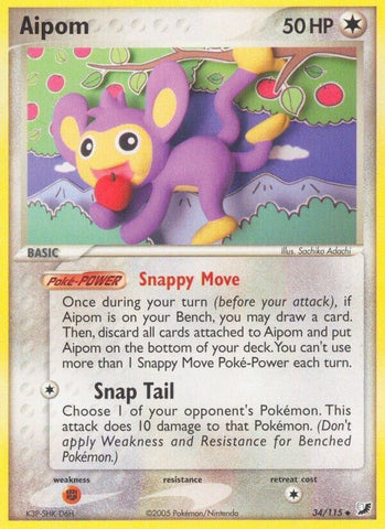 Aipom (34/115) (Unseen Forces) Pokemon