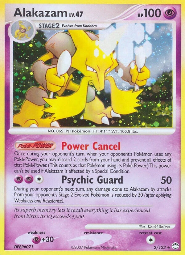 Image for Alakazam (2/123) (Mysterious Treasures) (MT) - Pokemon