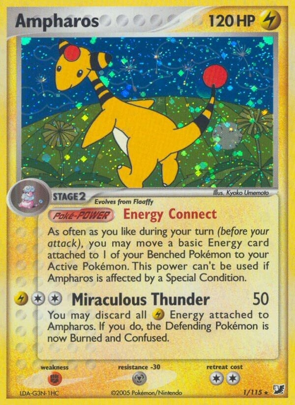 Ampharos (1/115) (Unseen Forces) Pokemon