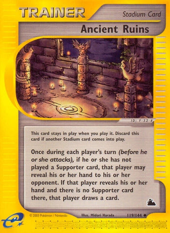 Ancient Ruins (119/144) (Skyridge) Pokemon