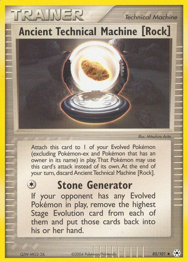 Image for Ancient Technical Machine [Rock] (85/101) (EX Hidden Legends) (HL) - Pokemon