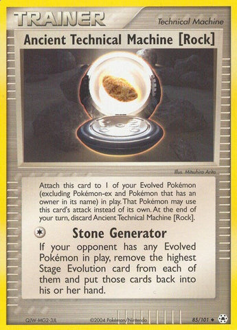 Image for Ancient Technical Machine [Rock] (85/101) (EX Hidden Legends) (HL) - Pokemon