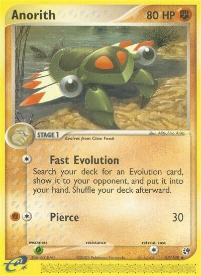 Image for Anorith (27/100) (EX Sandstorm) (SS) - Pokemon