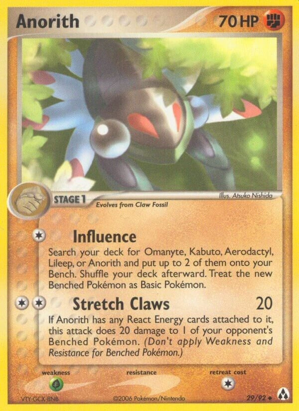 Anorith (29/92) (EX Legend Maker) Pokemon