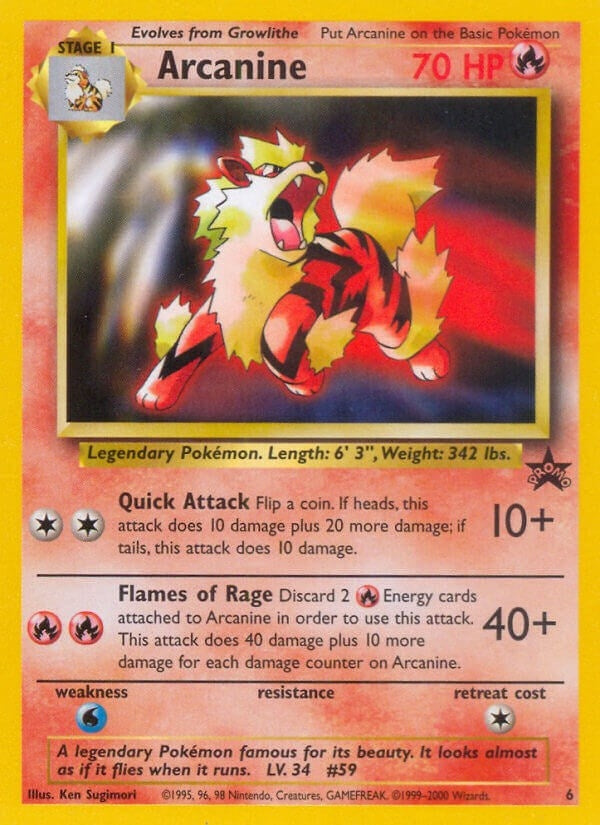 Image for Arcanine (06/53) (WoTC Promo) (PR) - Pokemon