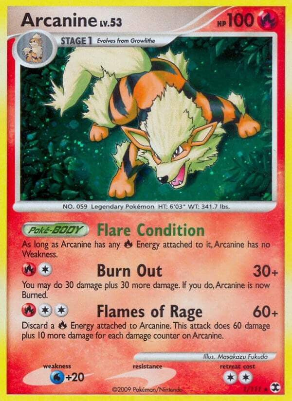 Arcanine (1/111) (Rising Rivals) Pokemon