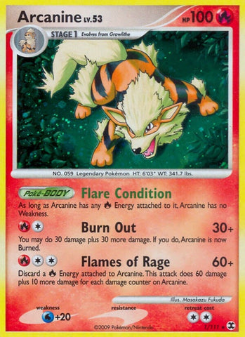 Arcanine (1/111) (Rising Rivals) Pokemon