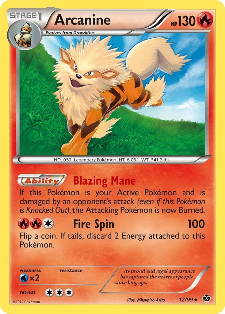 Image for Arcanine (12) (12/99) (Next Destinies) (NXD) - Pokemon