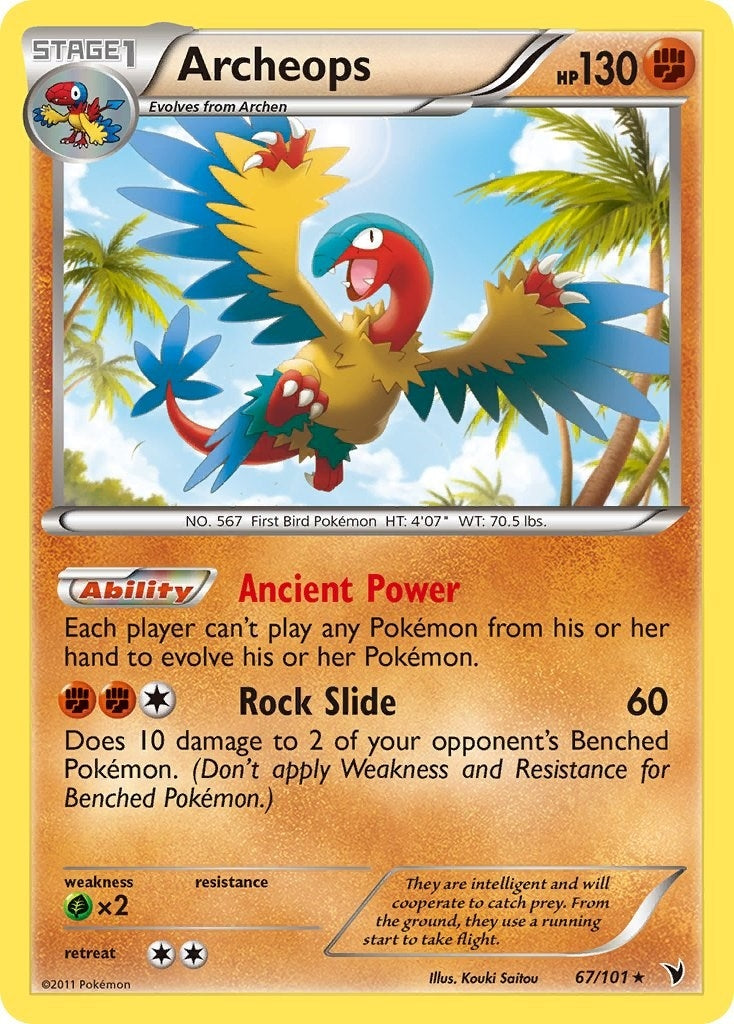 Image for Archeops (67/101) (Noble Victories) (NVI) - Pokemon