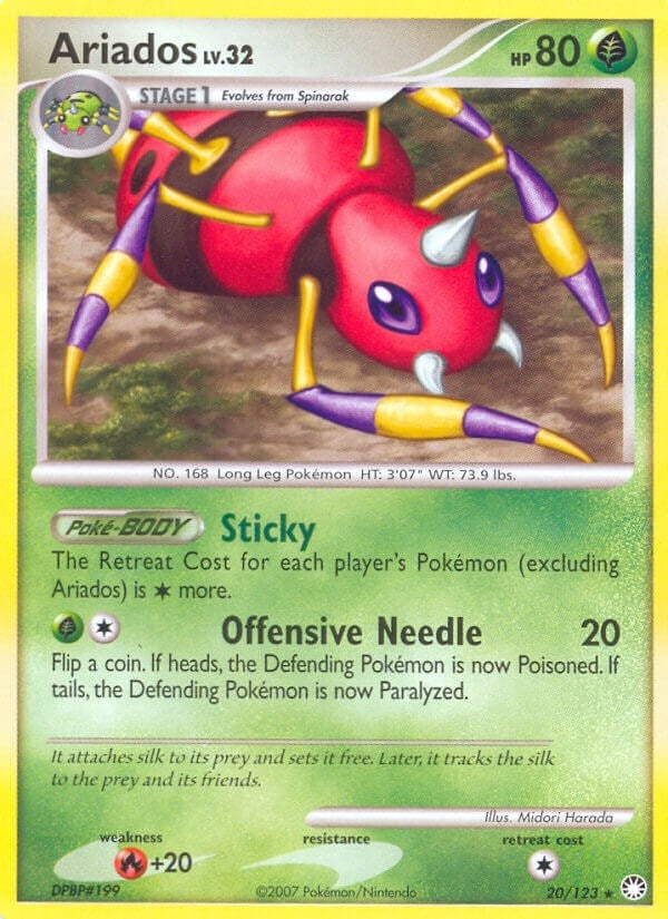 Ariados (20/123) (Mysterious Treasures) Pokemon