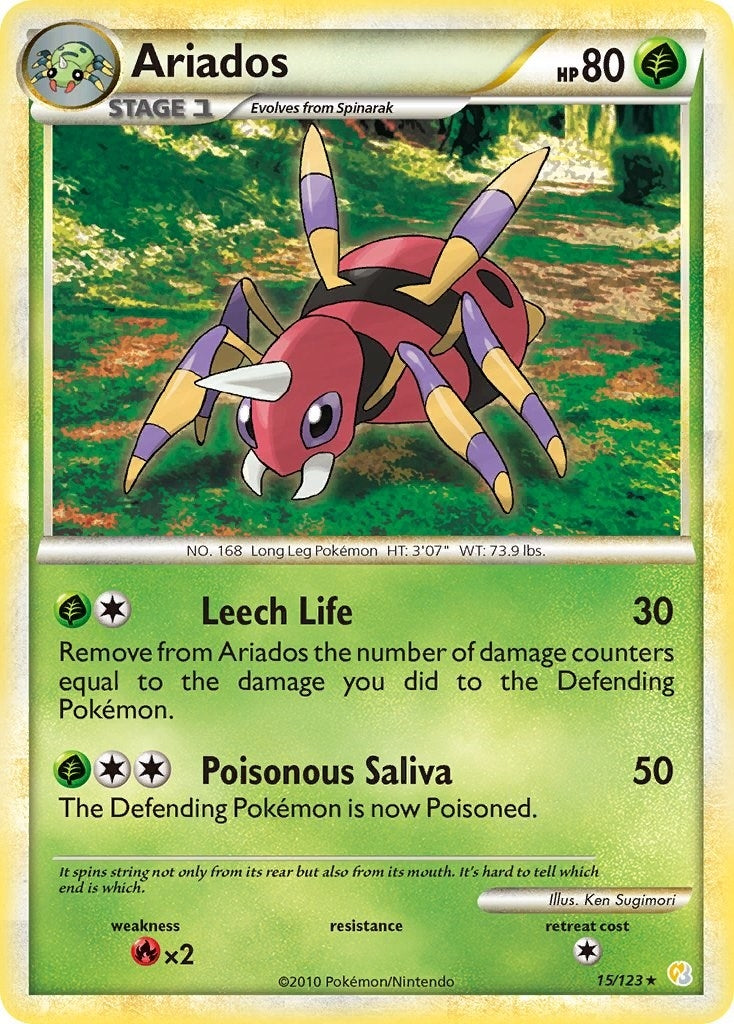 Image for Ariados (15/123) (HeartGold SoulSilver) (HS) - Pokemon