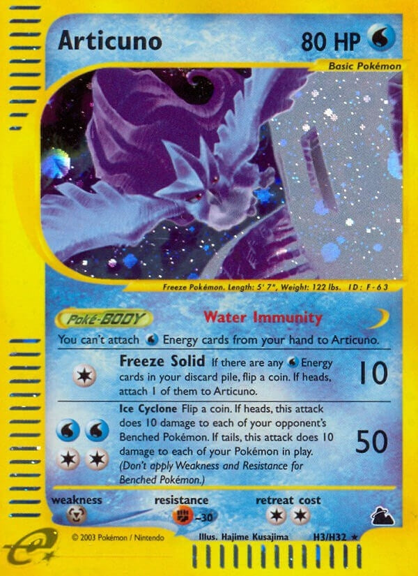Image for Articuno (H3) (H03/H32) (Skyridge) (SK) - Pokemon