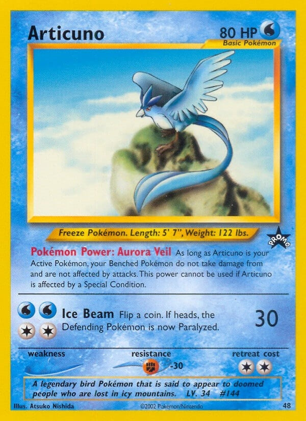 Image for Articuno (48) (48/53) (WoTC Promo) (PR) - Pokemon
