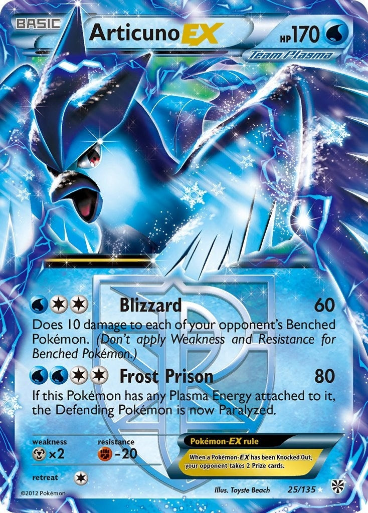 Articuno EX (Team Plasma) (25/135) (Plasma Storm) Pokemon