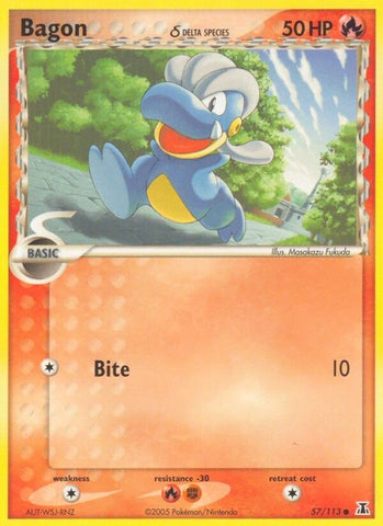 Image for Bagon - 057/113 (Delta Species) (57/113) - Pokemon