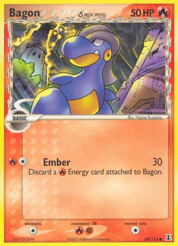 Image for Bagon - 058/113 (Delta Species) (58/113) - Pokemon