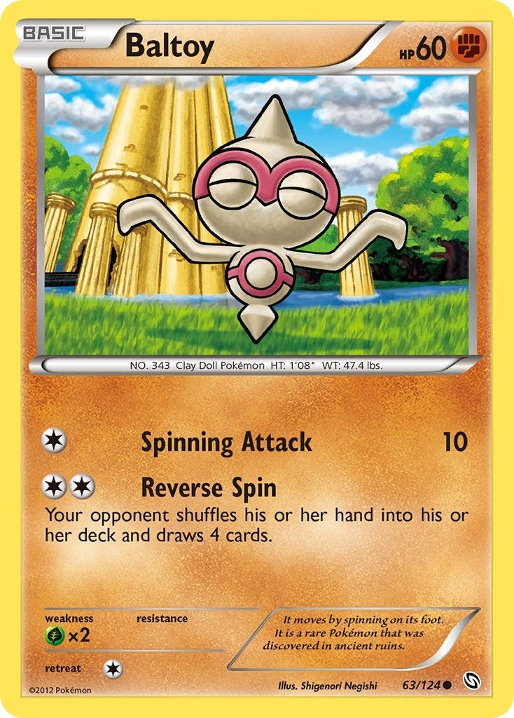 Image for Baltoy (63/124) (Dragons Exalted) (DRX) - Pokemon