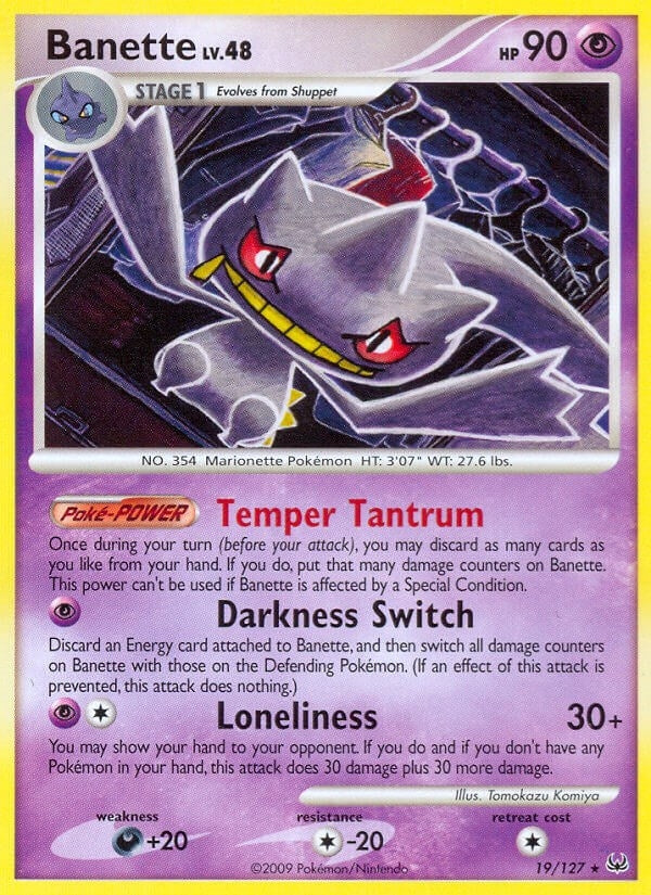 Image for Banette (19/127) (Platinum) (PL) - Pokemon